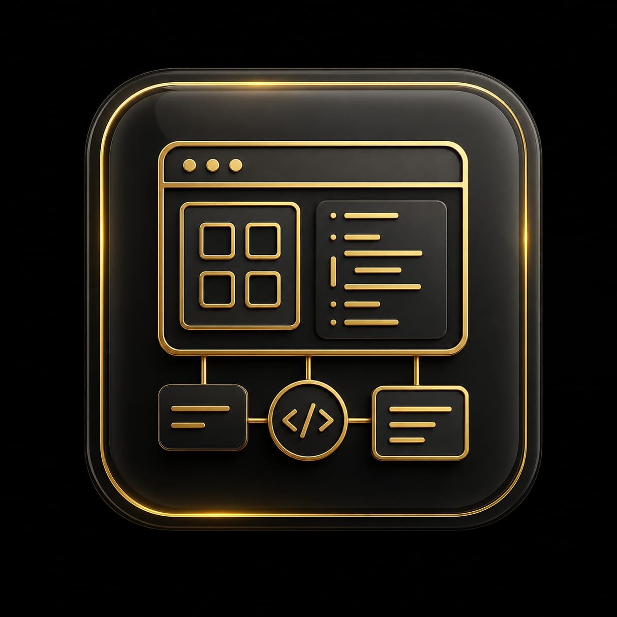 Web app development service icon